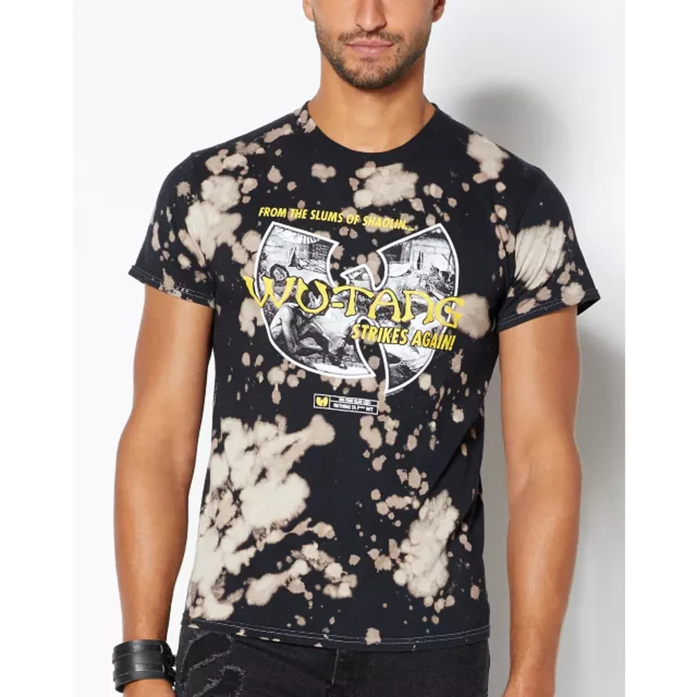 Bleach Dyed Wu-Tang T Shirt - Size Medium